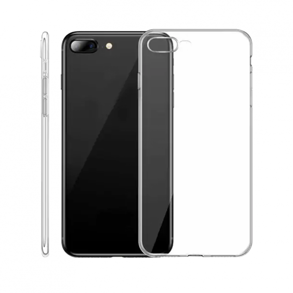 Apple iPhone 7 Plus Kılıf Lüx Şeffaf Silikon Kılıf ürün görseli 1