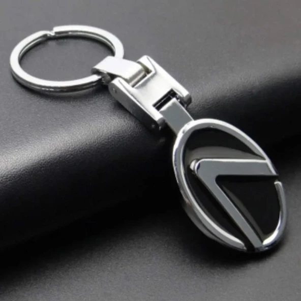 Lexus Logolu Krom Oto Araba Anahtarlık ürün görseli 1