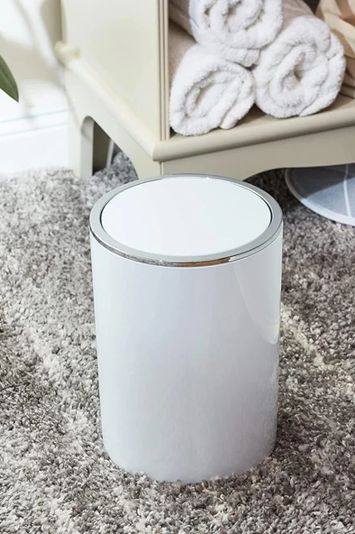 Beyaz, Çöp Kovası 5 Litre - İnca Model ürün görseli 1