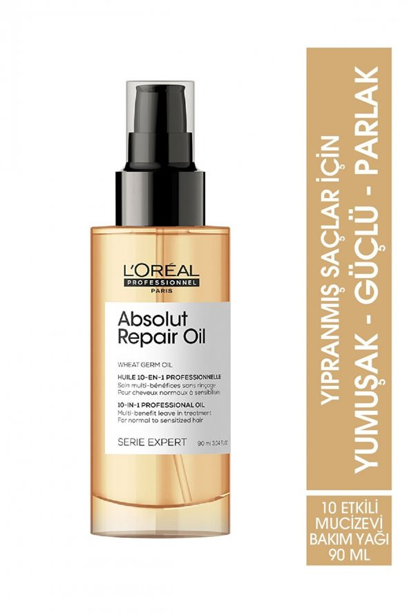Loreal Serie Expert Absolut Repair Oil 90ml. Saç Bakım Yağı ürün görseli 1