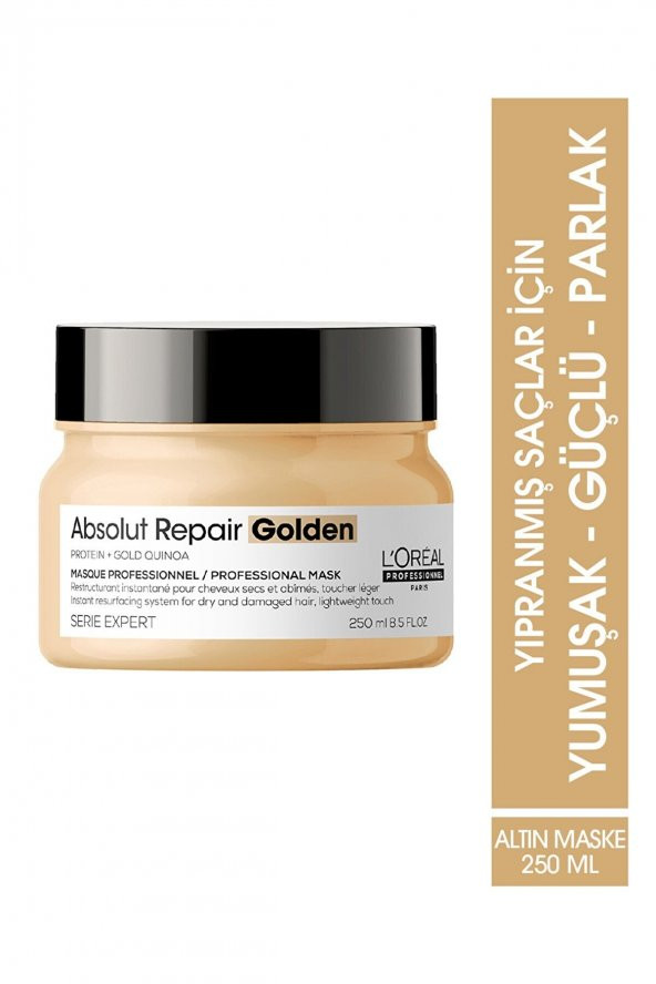 Loreal Serie Expert Absolut Repair Yıpranmış Saçlar için Onarıcı Altın Maske 250ml ürün görseli 1