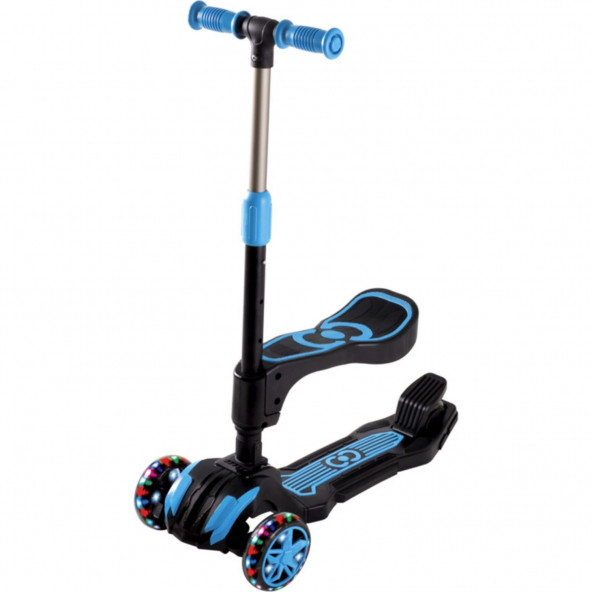 Cool Wheels Combo Oturaklı Scooter Mavi ürün görseli 1