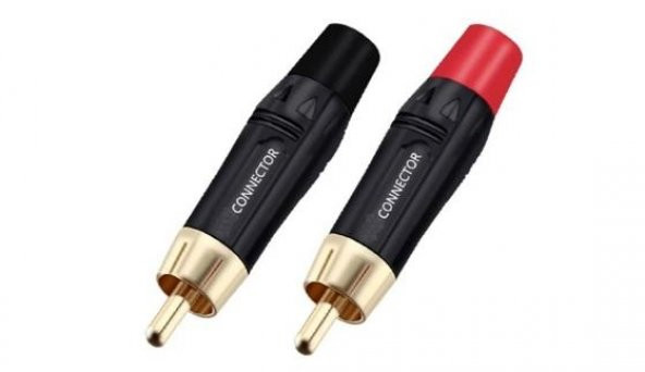 2 RCA Erkek Kaliteli Jack Kırmızı + Siyah ürün görseli 1