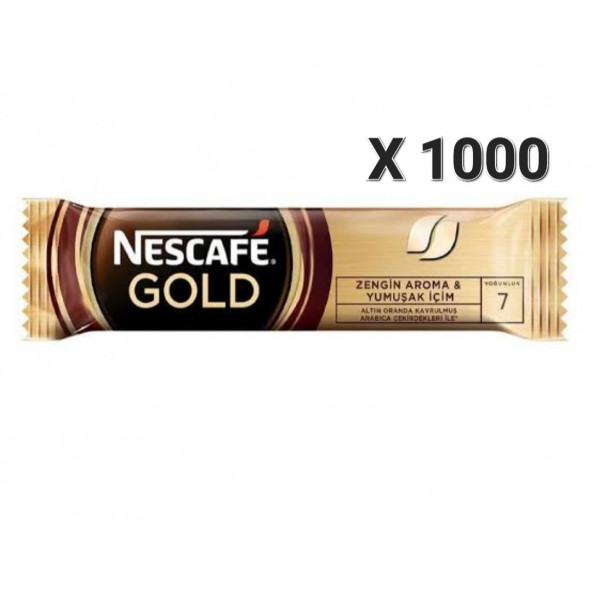 Nescafe Gold 2 gr 100'lü X 10 Paket ( Toplam 1000 adet ) ürün görseli 1