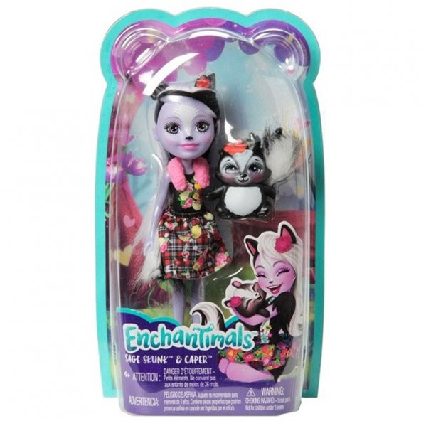 Enchantimals Sage Skunk Karakter Bebek FXM72 ürün görseli 1