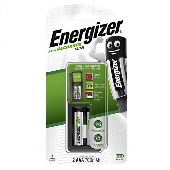Energizer Mini Pil Şarj Cihazı - 2xAAA 700mAh ürün görseli 1