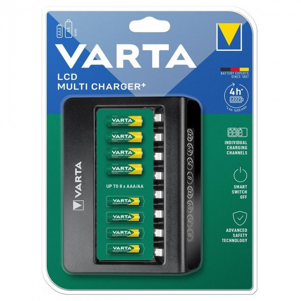 Varta 57681 Lcd 8 Slotlu Pil Şarj Cihazı ürün görseli 1