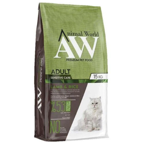 Animal World Kuzu Etli Yetişkin Kedi Maması 15 Kg/ ürün görseli 1