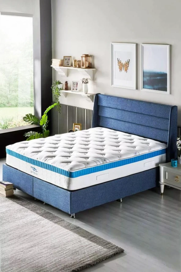 Niron Dry Touch Çift Kişilik Paket Yaylı Lüks Full Ortopedik Yatak 140x190 cm ürün görseli 1