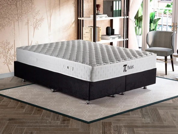 Pinotte Pi Pocket Çift Kişilik Lüks Full Ortopedik Paket Yaylı Yumuşak Yatak 180x200 cm ürün görseli 1