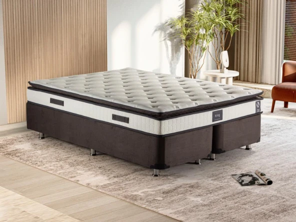 Niron King 180x200 Çift Kişilik Tam Ergonomik Pedli Lüks Yatak Orta Sert Özel Yatak ürün görseli 1