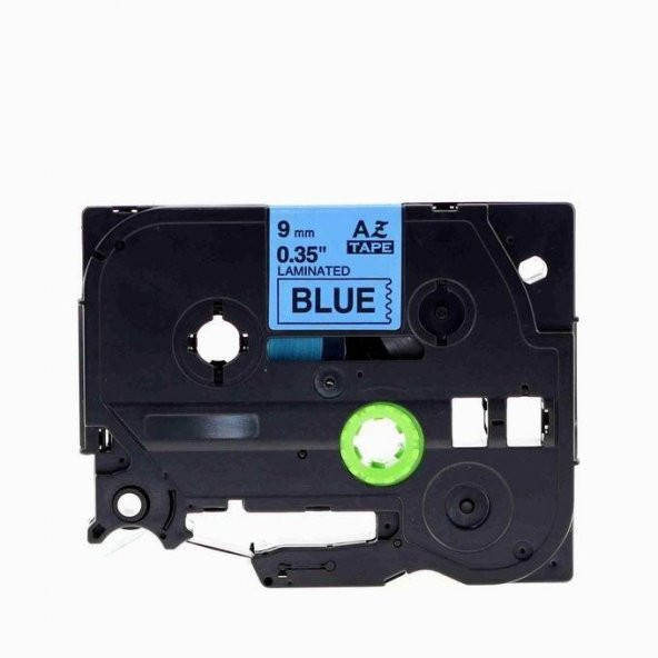 PP Brother Tze-521 9 mm X 8mt Mavi üzerine Siyah Laminasyonlu Etiket MUADİL ürün görseli 1