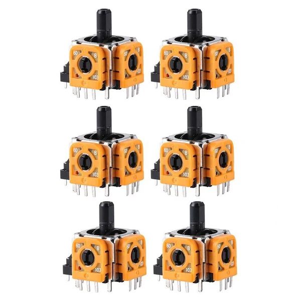 6 Adet PS4 Analog Motor 001 011 020 030 040 050 055 Playstation 4 Kol Tamir Orjinal Yedek Parça ürün görseli 1