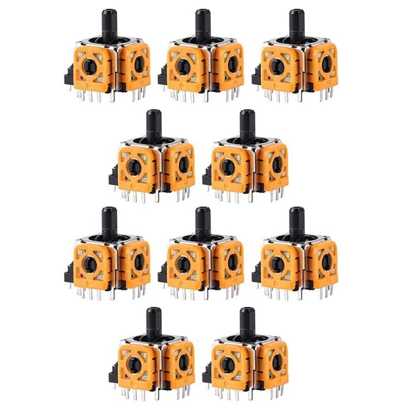 10 Adet PS4 Analog Motor 001 011 020 030 040 050 055 Playstation 4 Kol Tamir Orjinal Yedek Parça ürün görseli 1