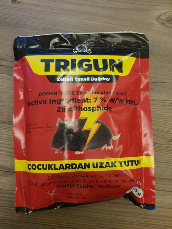 TRIGUN Zehirli Taneli Buğday 500 Gram Fare Yemi ürün görseli 1