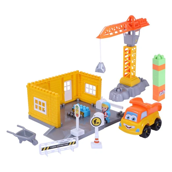 Ogi Mogi Toys İnşaat Bloklar ve Vinç 44 Parça ürün görseli 1