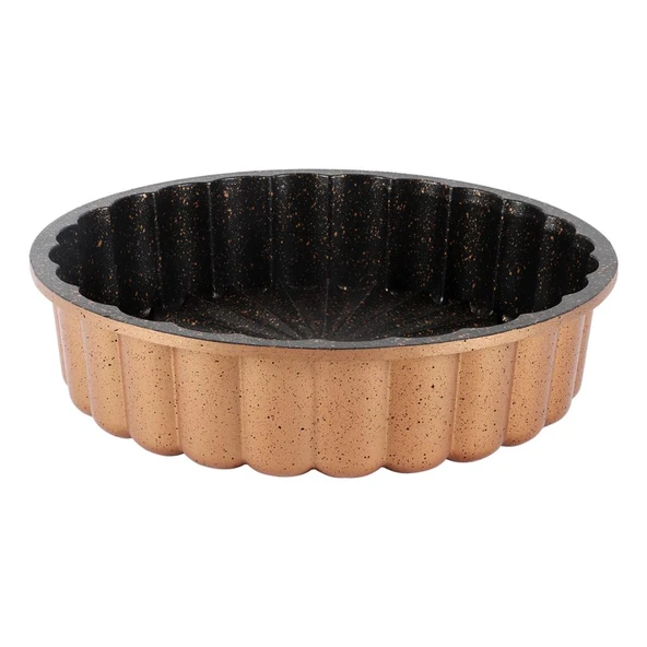 Serenk Fun Cooking Papatya Sarı Tart Kalıbı - 28 cm Alüminyum Döküm, Yanmaz Yapışmaz Granit Kaplama ürün görseli 1
