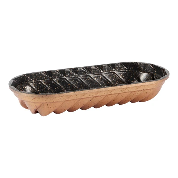 Serenk Fun Cooking Baton Kek Kalıbı - 34x14 cm Alüminyum Döküm, Yanmaz Yapışmaz Granit Kaplama ürün görseli 1