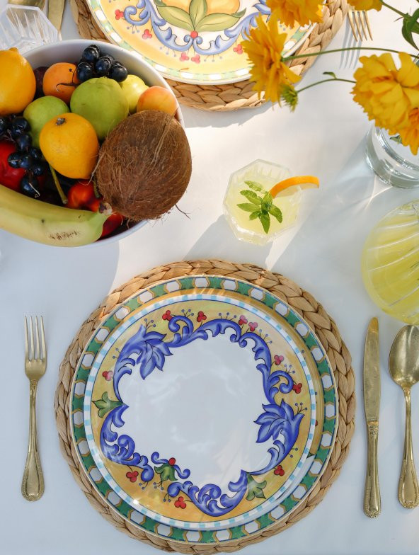 The Mia Limoncello Servis Tabağı 6lı Set 26 cm - Resim 2