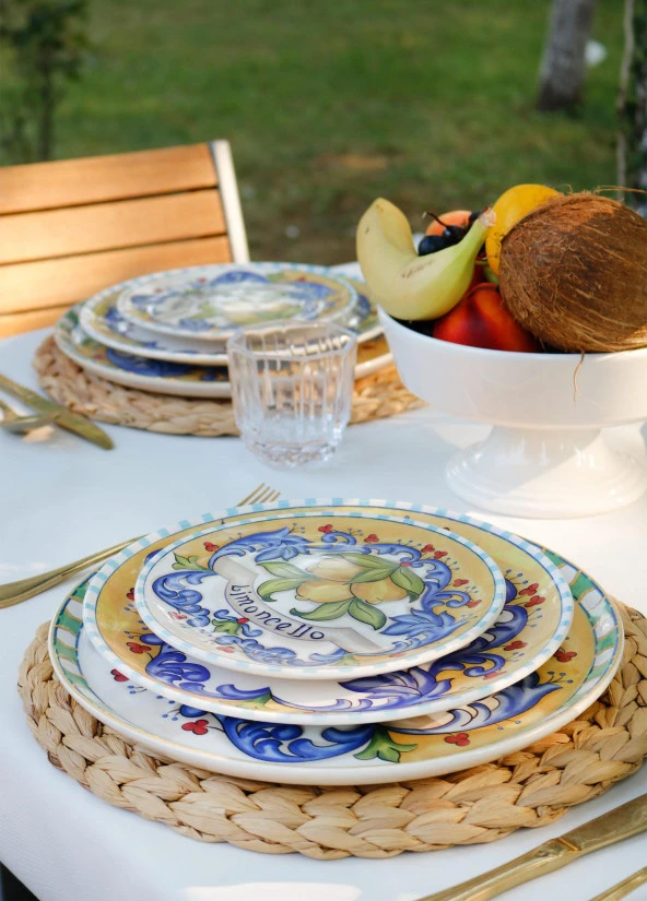 The Mia Limoncello Pasta Tabağı 6lı Set 19 cm - Resim 2