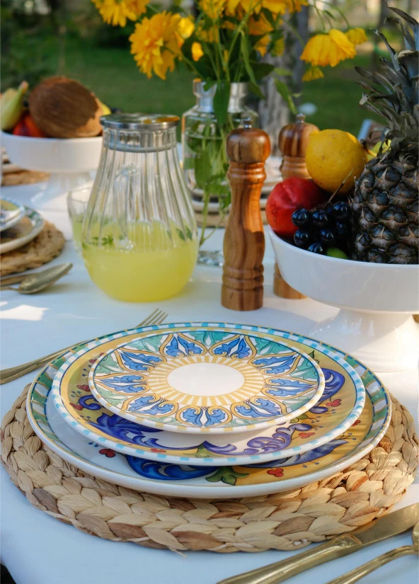 The Mia Limoncello Pasta Tabağı 6lı Set 19 cm - Resim 3