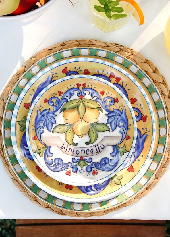 The Mia Limoncello Pasta Tabağı 6lı Set 19 cm - Resim 4