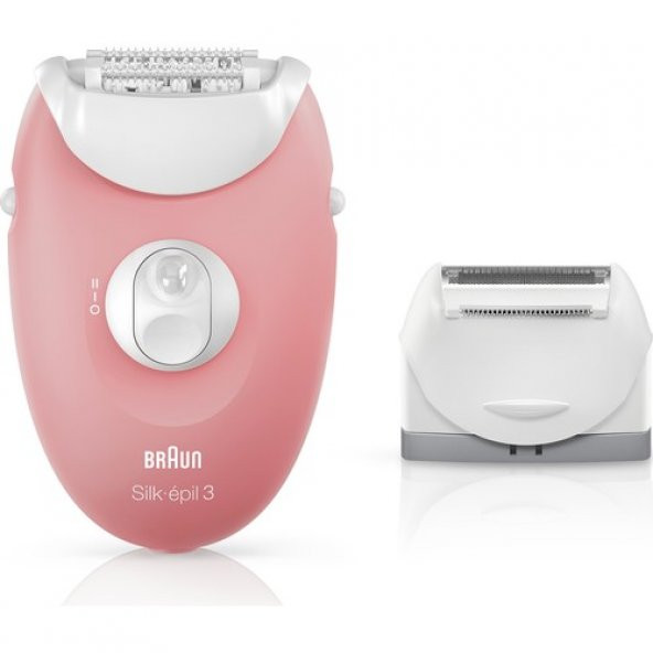 BRAUN SİLK-ÉPİL 3 3440 KABLOLU KURU KULLANIM 2 EK ATAÇMANLI EPİLATÖR / EPİLASYON ürün görseli 1