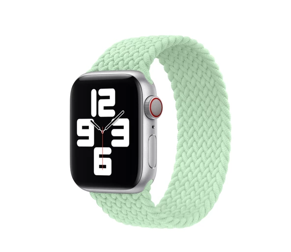 Apple Watch 38mm KRD-32 Medium Hasır Örgü Dizayn Kordon - Resim 8