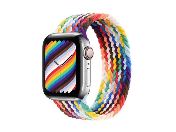 Apple Watch 38mm KRD-32 Medium Hasır Örgü Dizayn Kordon - Resim 9