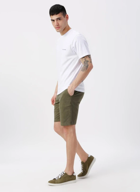 Columbia Csc Basic Logo™ Shirt Erkek Tişört Beyaz - Resim 4