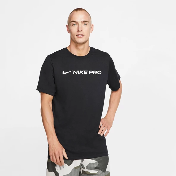 Nike Dri-FIT Erkek Siyah Kısakol Tişört ürün görseli 1