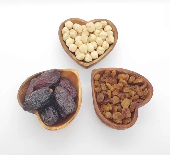 3'lü Karışık Kuruyemiş ( Kudüs Hurması + Fındık İçi + İzmir Kuru Üzüm ) 3000 Gram ürün görseli 1