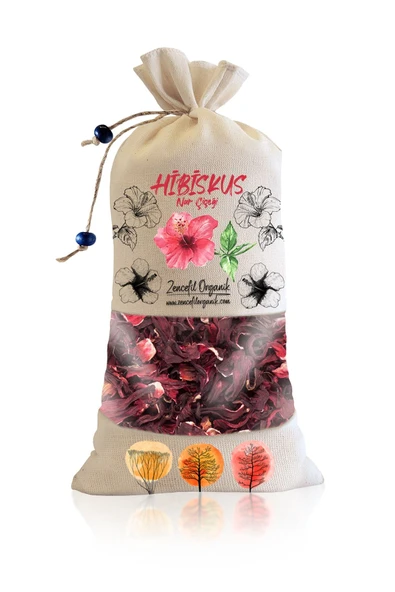 Bez Torba Hibiskus Nar Çiçeği 240 Gr. Özel Seçme Bamya Çiçeği Hibisküs Çayı ürün görseli 1