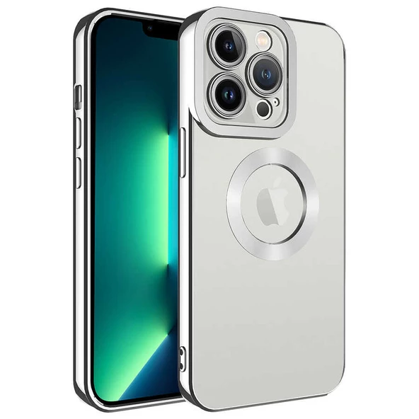 Iphone 14 Pro Max Kılıf Uyumlu Köşeleri Renkli Şeffaf Kamera Korumalı Silikon Luxury Kapak ürün görseli 1