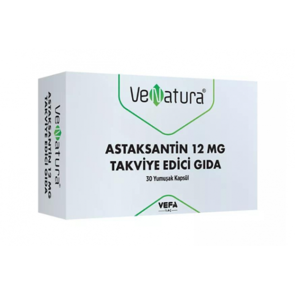 Venatura Astaksantin 12 mg 30 Kapsül ürün görseli 1