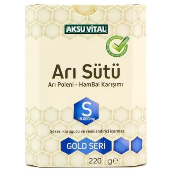 Aksu Vital S Vitaminli Ham Bal Polen Karışımı Yetişkin Arı Sütü 18.000 mg ürün görseli 1