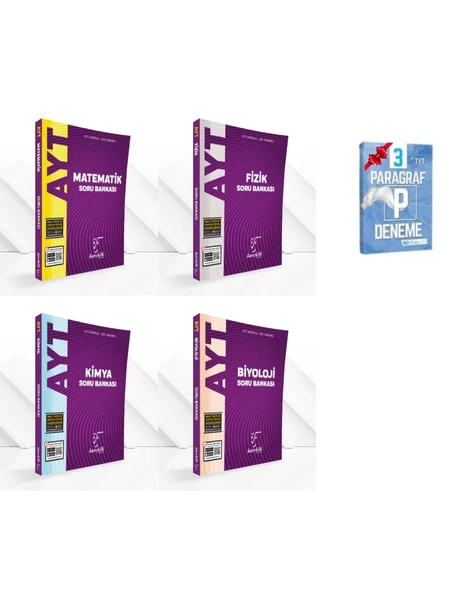 AYT Matematik Fizik Kimya ve Biyoloji Soru Bankası Set ürün görseli 1