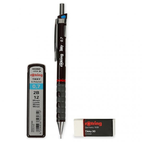 ROTRING TIKKY VERSATIL OKUL SETI 0.7 BORDO - Resim 3