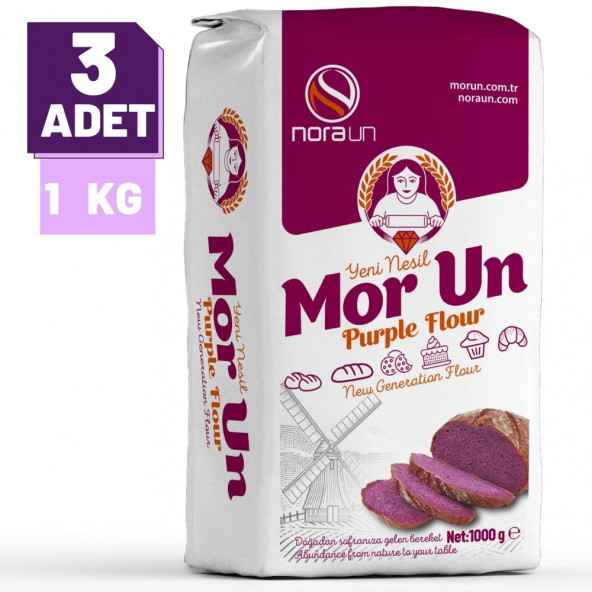 Mor Un 1 Kg 3 adet ürün görseli 1