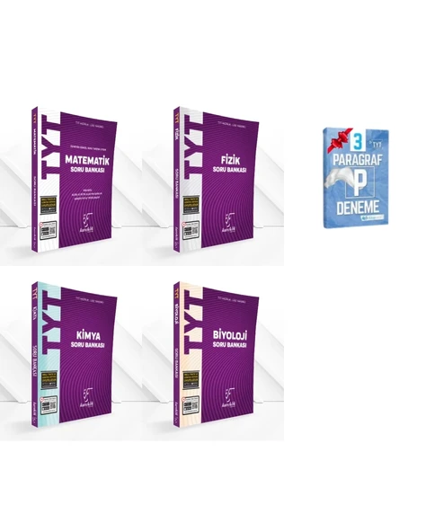 TYT Matematik Fizik Kimya ve Biyoloji Soru Bankası Set ürün görseli 1