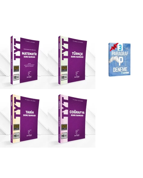 TYT Matematik Türkçe Tarih ve Coğrafya Soru Bankası Set ürün görseli 1
