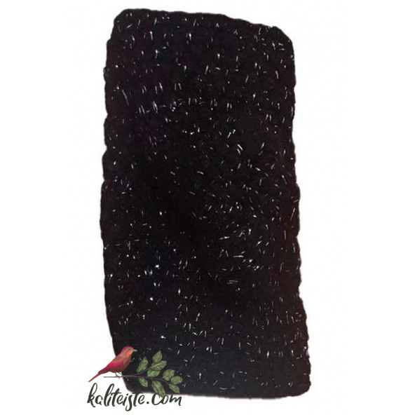 Kadın Kışlık Örgü Bandana Siyah ürün görseli 1