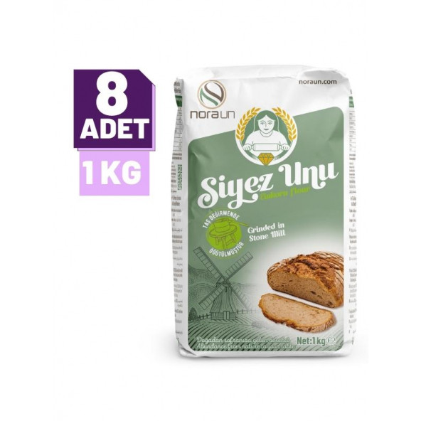 Taş Değirmen Siyez Unu 1 Kg 8 Adet ürün görseli 1