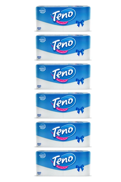 Teno Peçete 200 lü x 6 Adet - Resim 3