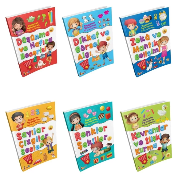 Büyüyorum Öğreniyorum Okul Öncesi Etkinlikleri 6 Kitap Set ürün görseli 1