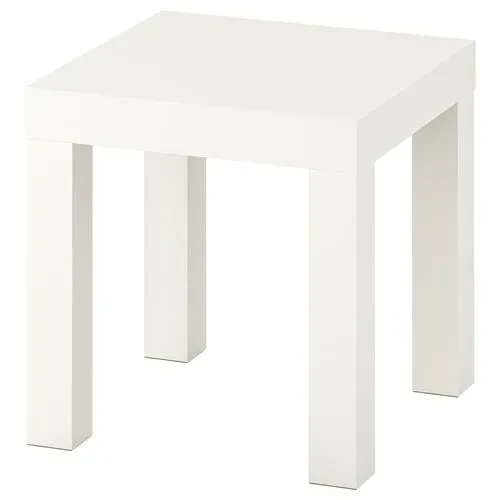 IKEA Lack Mini Yan Sehpa Masa Parlak Cila Beyaz 35x35 cm ürün görseli 1