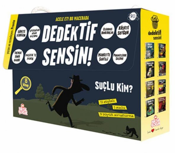 Dedektif Sensin İki Seri Bir Arada 8 Kitap ürün görseli 1