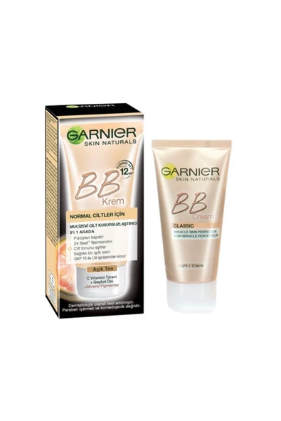 Garnıer Bb Krem Fondöten Normal Cilt Açık Ton-50ml ürün görseli 1