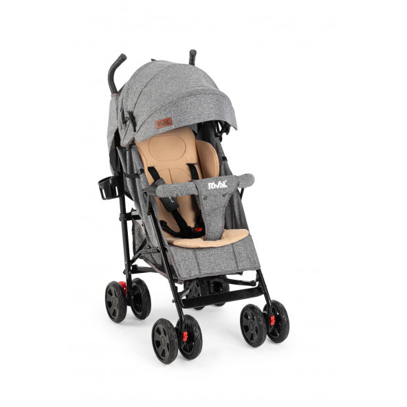 Rival RV111 Sweet Baston Bebek Arabası / Gri ürün görseli 1