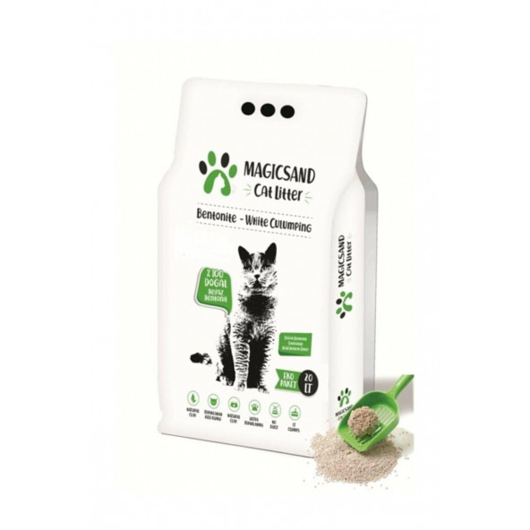 Magicsand Cat Litter Kokusuz Kedi Kumu 20 Lt Kalın Taneli ürün görseli 1
